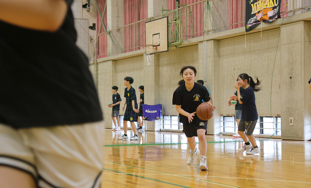 朝練（女子バスケットボール部）